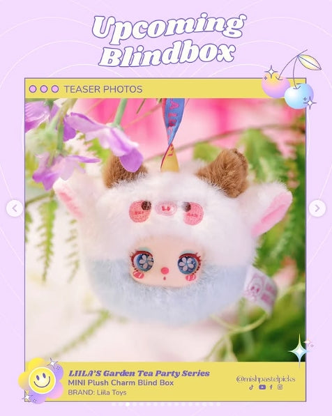 Liila's Garden Tea Party Series Mini Plush Pendant Blind Box