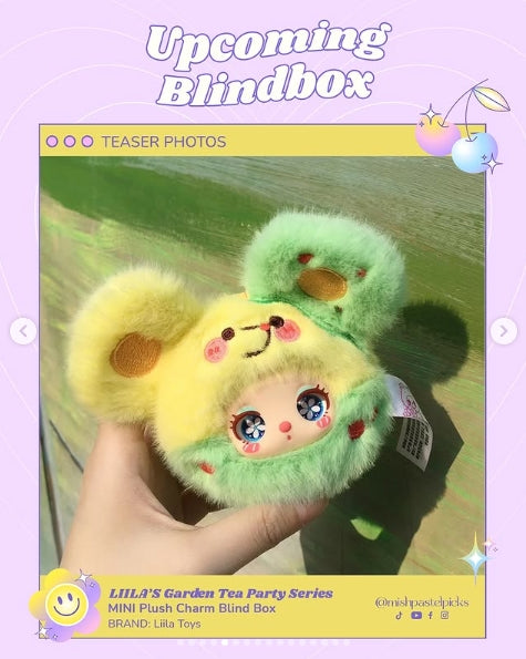Liila's Garden Tea Party Series Mini Plush Pendant Blind Box