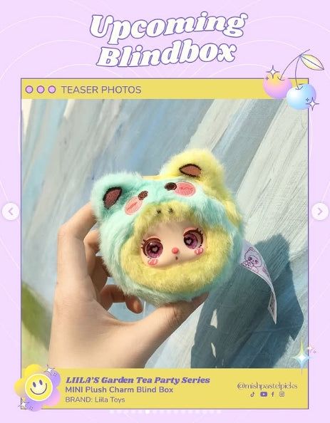 Liila's Garden Tea Party Series Mini Plush Pendant Blind Box