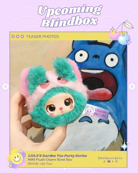 Liila's Garden Tea Party Series Mini Plush Pendant Blind Box