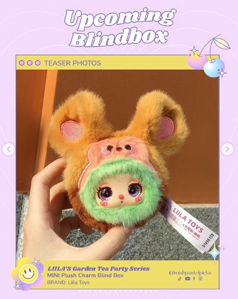 Liila's Garden Tea Party Series Mini Plush Pendant Blind Box