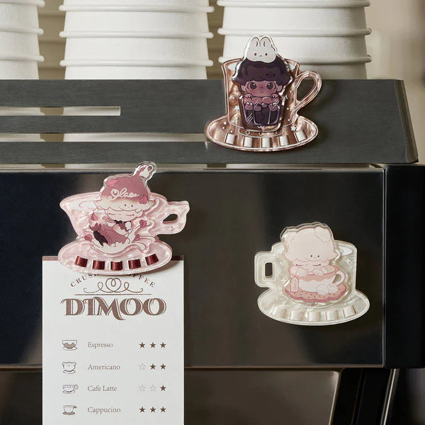 DIMOO Crush on Coffee Series-Acrylic Fridge Magnet Clip Blind Box