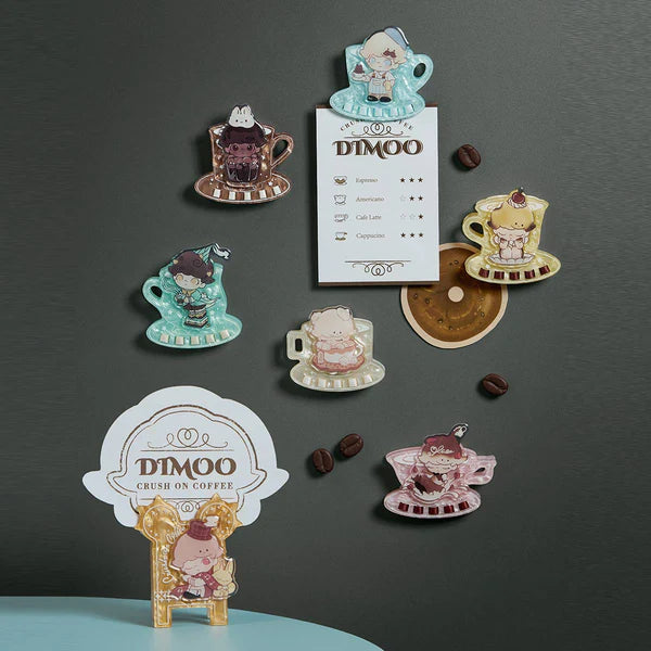 DIMOO Crush on Coffee Series-Acrylic Fridge Magnet Clip Blind Box