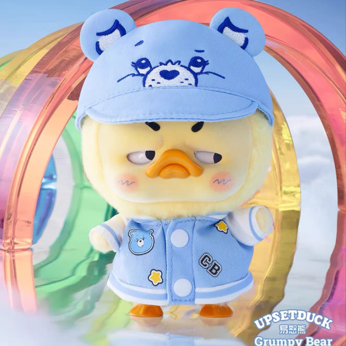 Upset Duck x Carebear Sleeping Bear Plush Doll Blind Box
