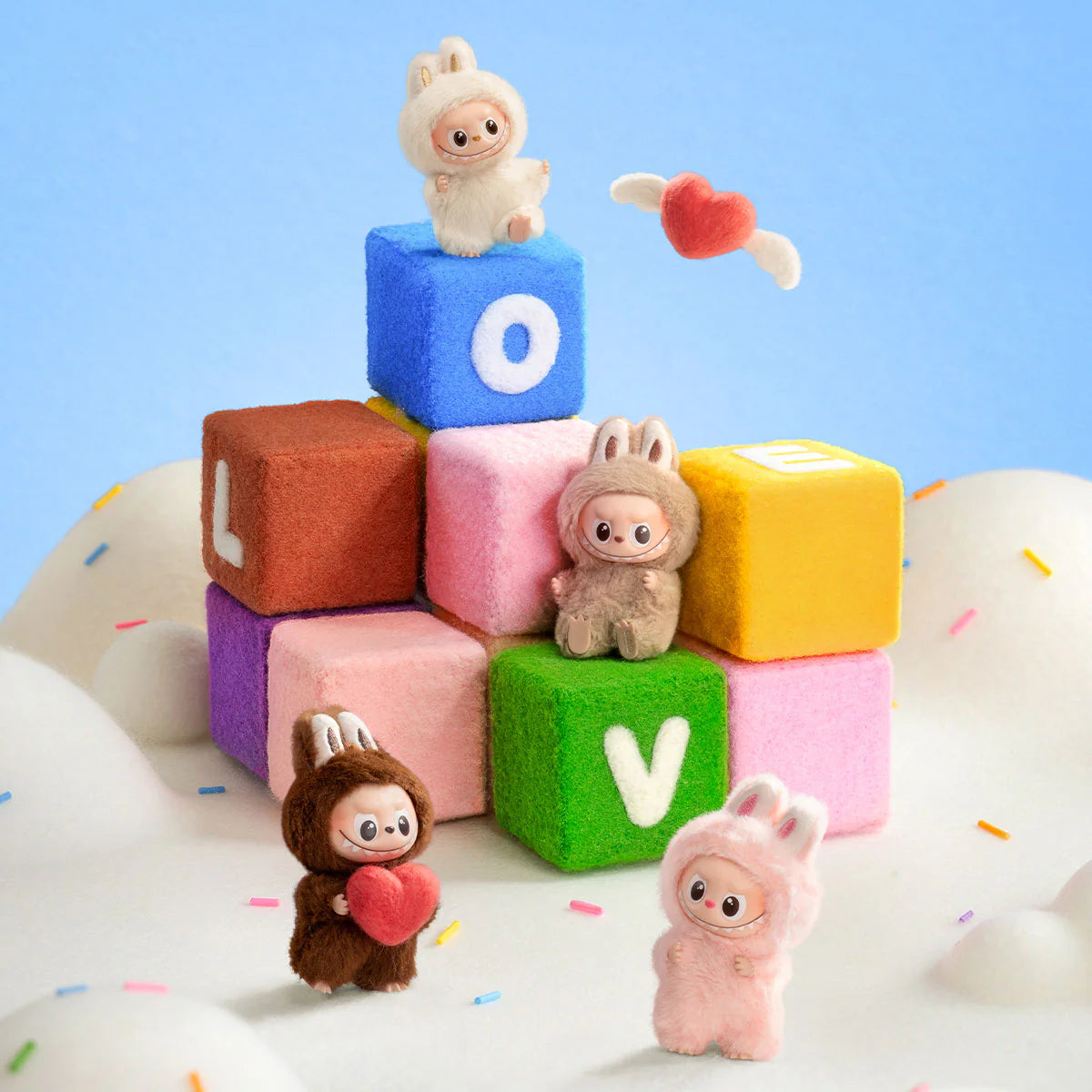 THE MONSTERS Pin for Love Series-Vinyl Plush Pendant Blind Box