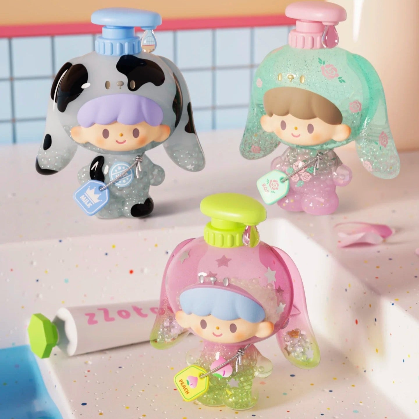 zZoton Bubble Bath Baby Series Surprise Style Rose