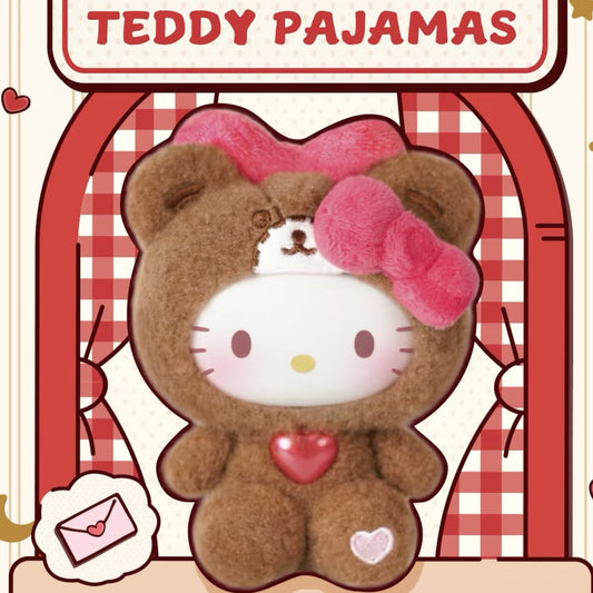 Hello Kitty Teddy Pajamas Plush Doll Blind Box