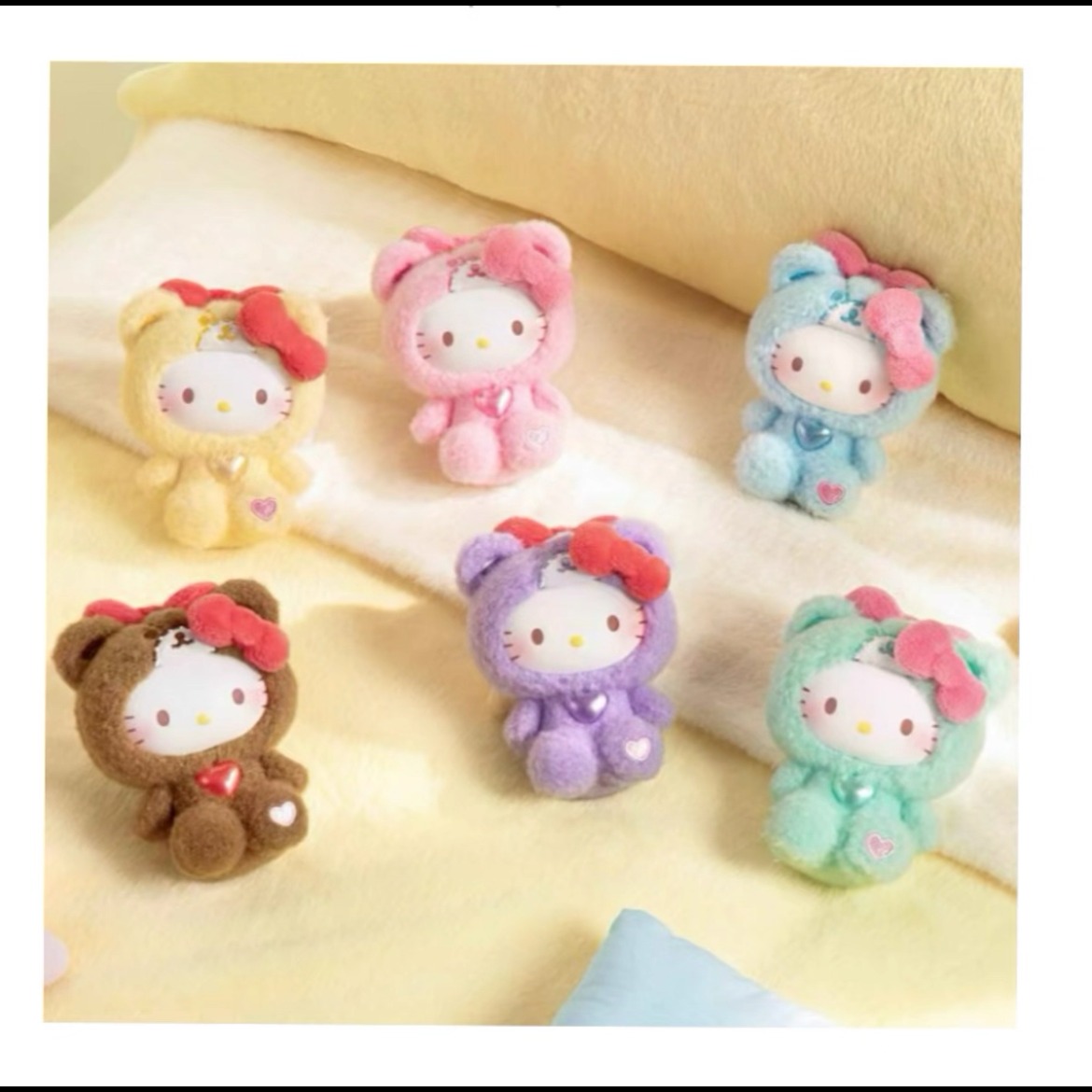 Hello Kitty Teddy Pajamas Plush Doll Blind Box