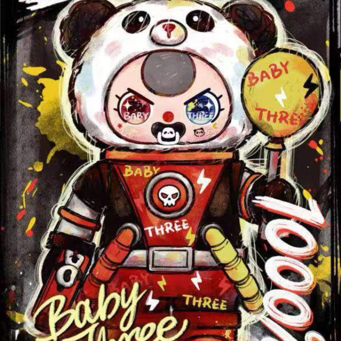 Baby Three Explorer 1000%