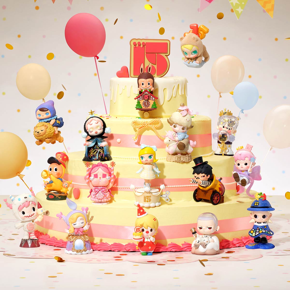 Celebrating the Moment POP MART 15th Anniversary Series Figures