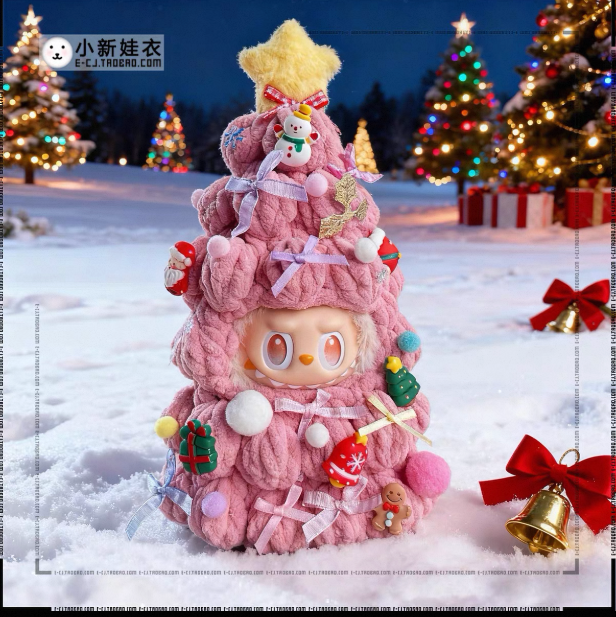 Labubu Outfit Christmas 100%