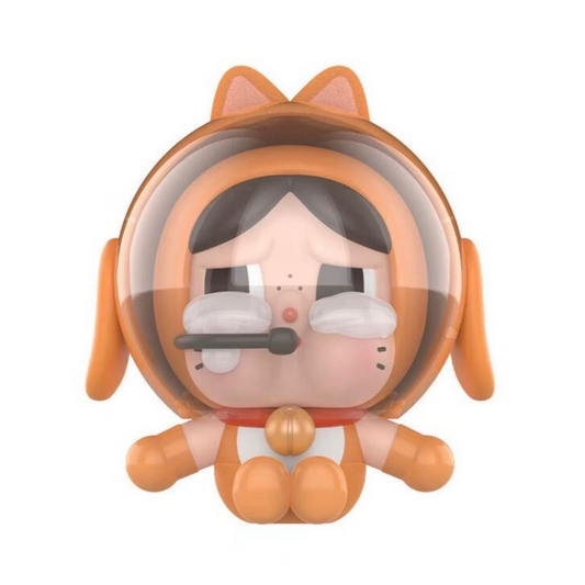 Crybaby Space Cat-Orange Hanging Card