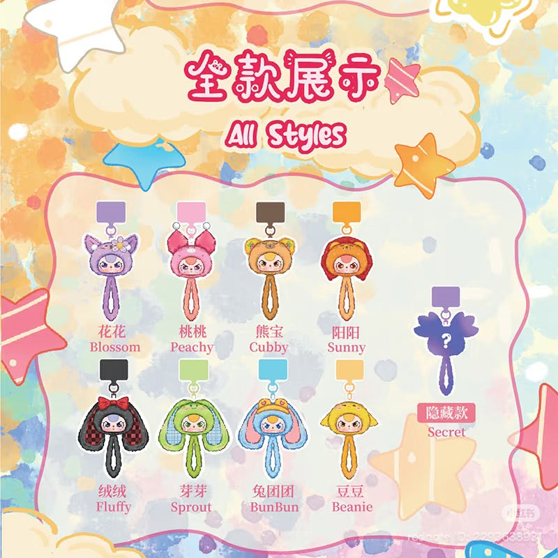 Baby Three Wrist Strap Plush Doll Blind Box