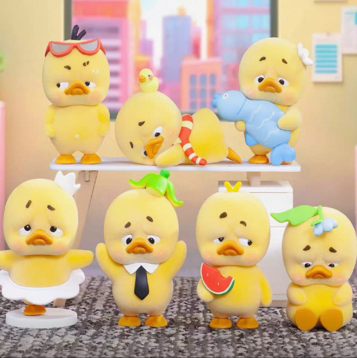 UpsetDuck Stop the Spiral Duck Series Figure Blind Box