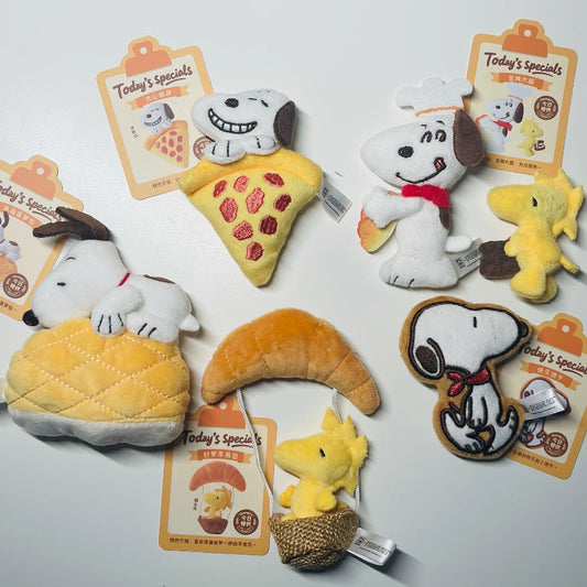 Snoopy Baking Series Plush Refrigerator Magnets Blind Box