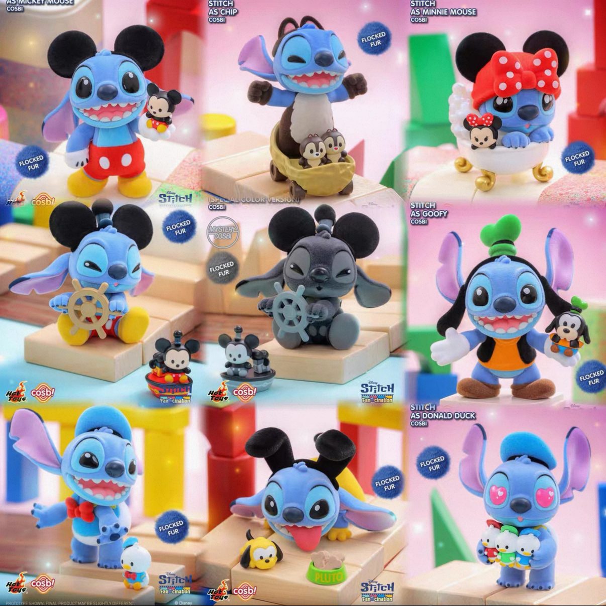 Micky & Friends Stitch Cosbi Collection Blind Box