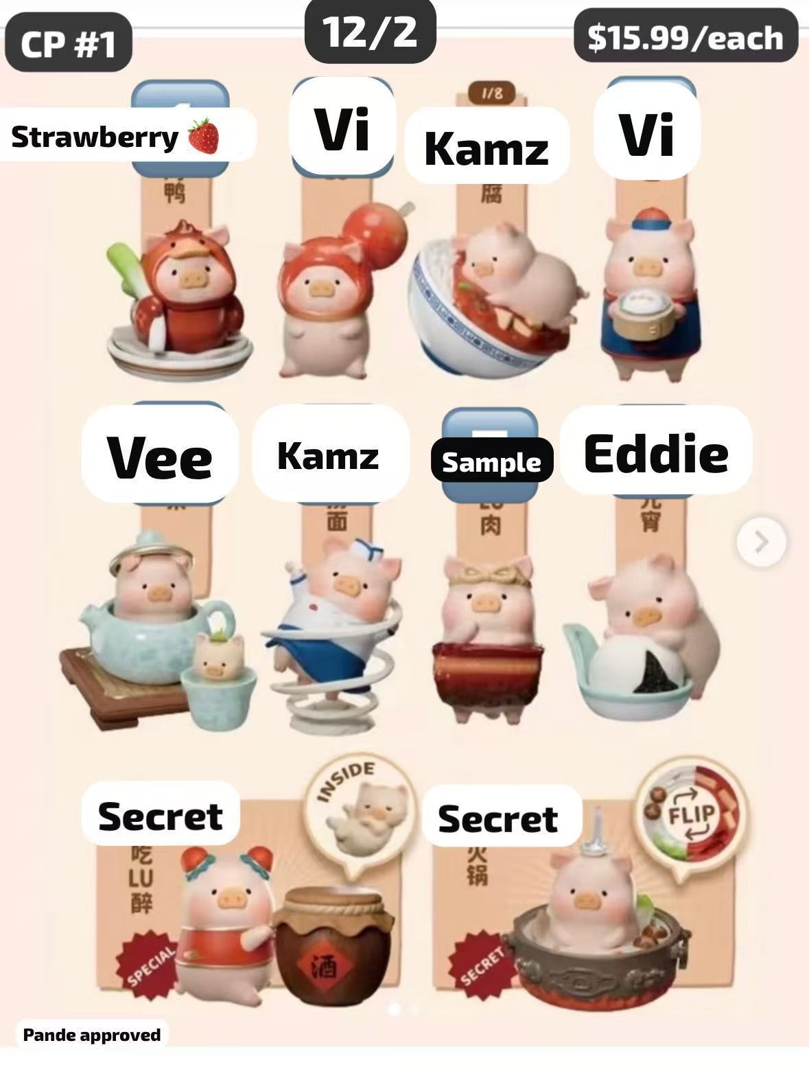 (2 days)Lulu the Piggy Lulu’s Restaurant Figure Series Blind Box