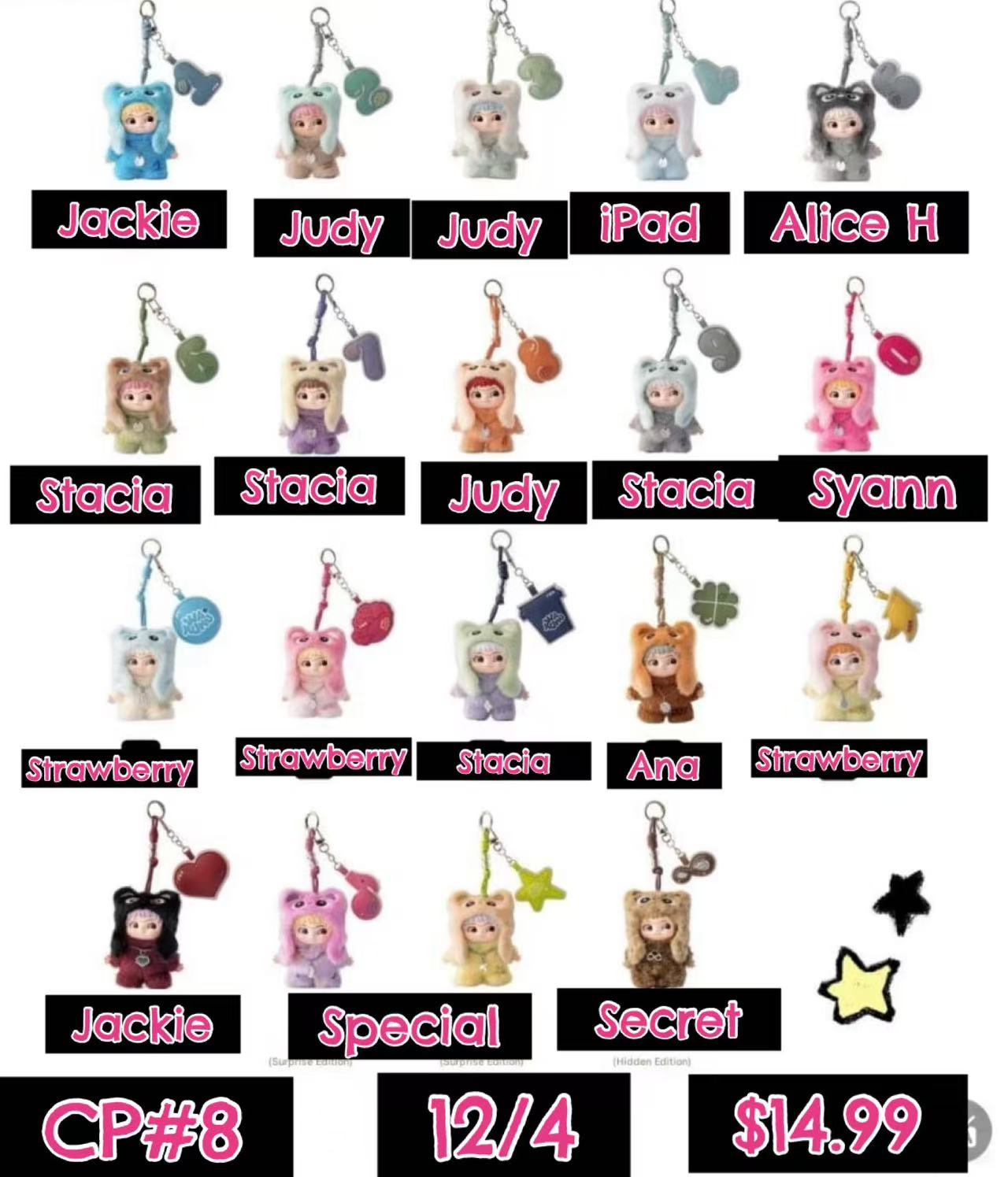 Wakuku On a Roll Plush Series toy surprise box Dolls