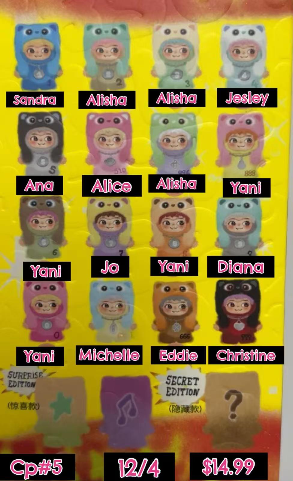 Wakuku On a Roll Plush Series toy surprise box Dolls