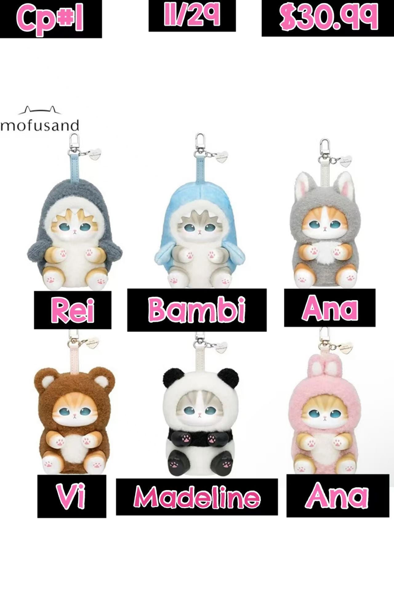 Mofusand Ever-changing Animals Series toy surprise box Dolls