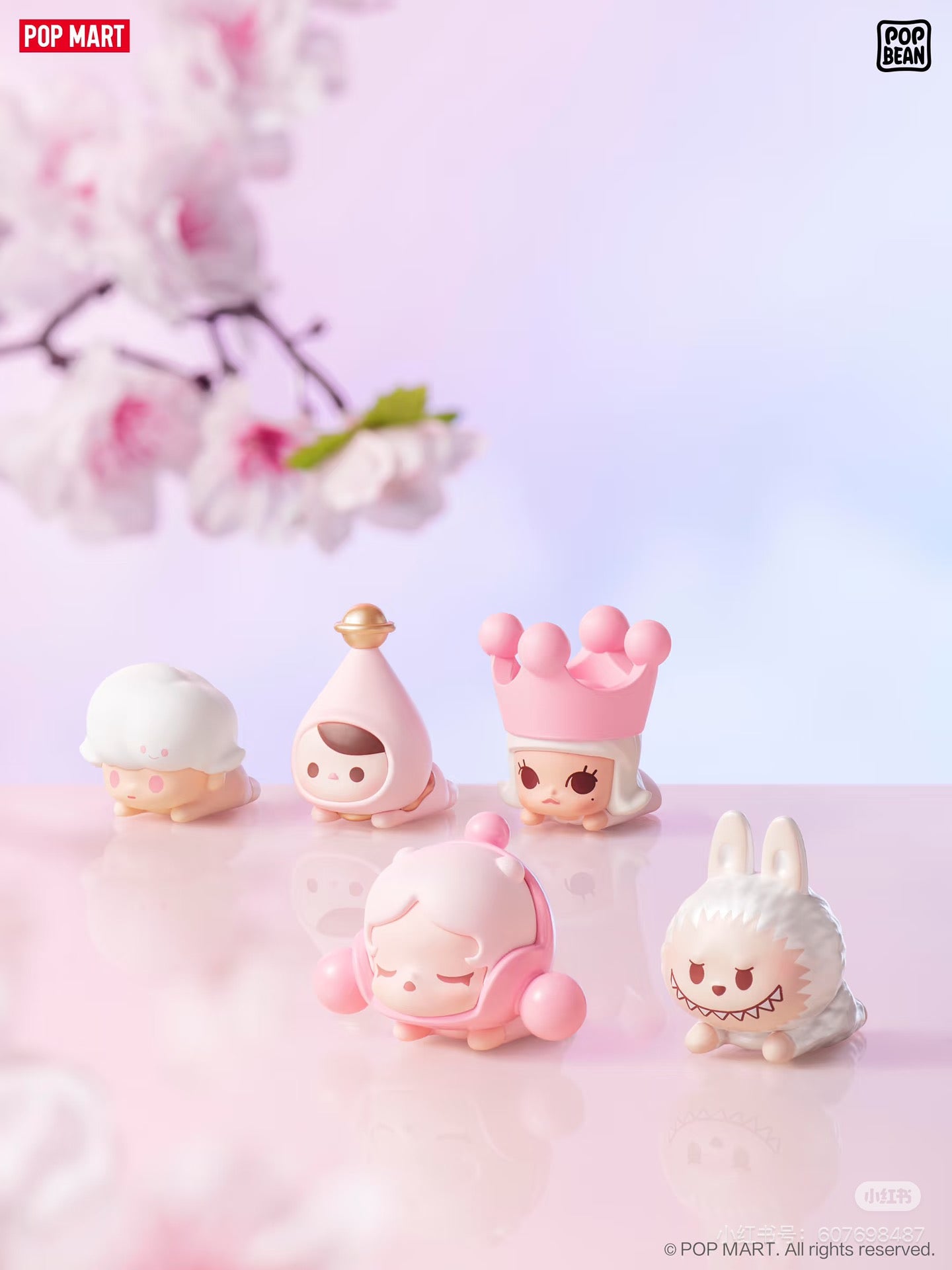 Pop Bean Cherry Blossom Lounging Series Mini Bean