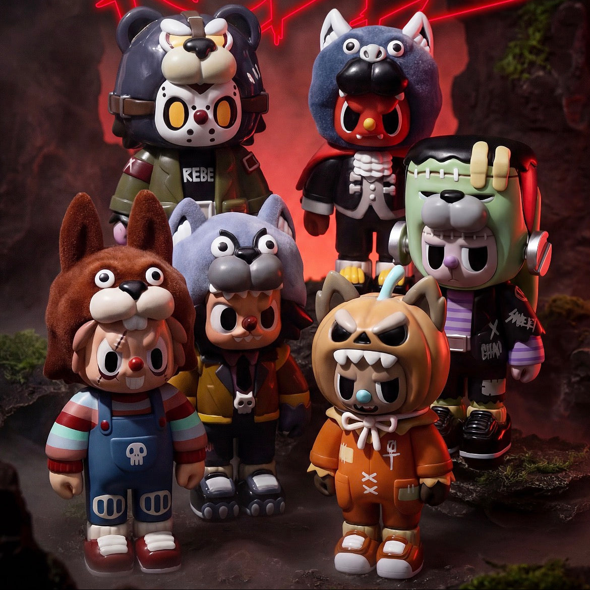 Rebel Bear Monster Series Figure Blind Box
