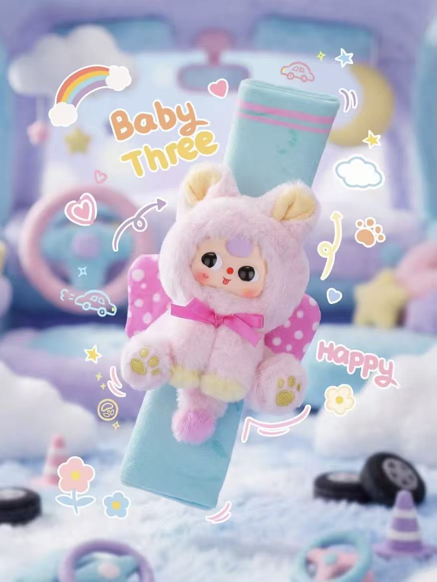 Baby Three Car Seatbelt Plush Series Blind Box