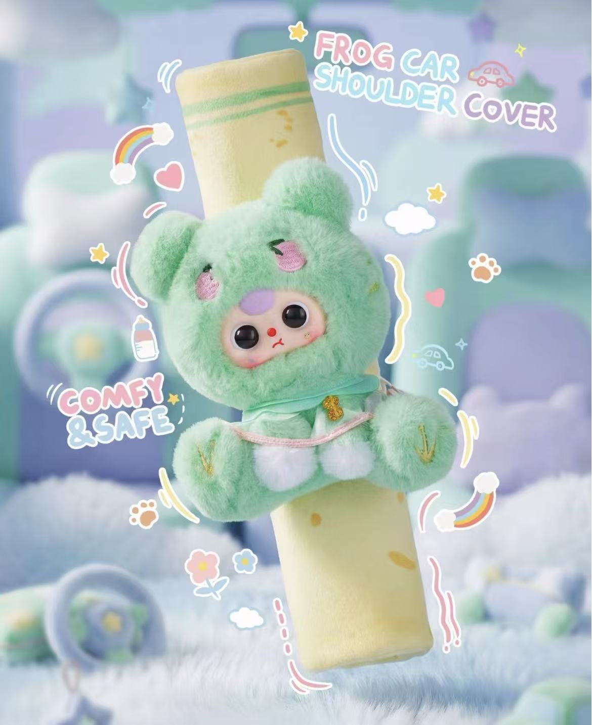 Baby Three Car Seatbelt Plush Series Blind Box