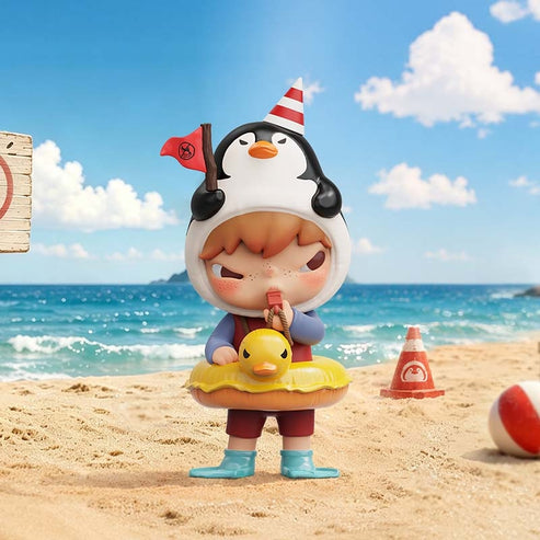 (Pre-Order) Hirono Penguin Lifeguard Series Hanging Card