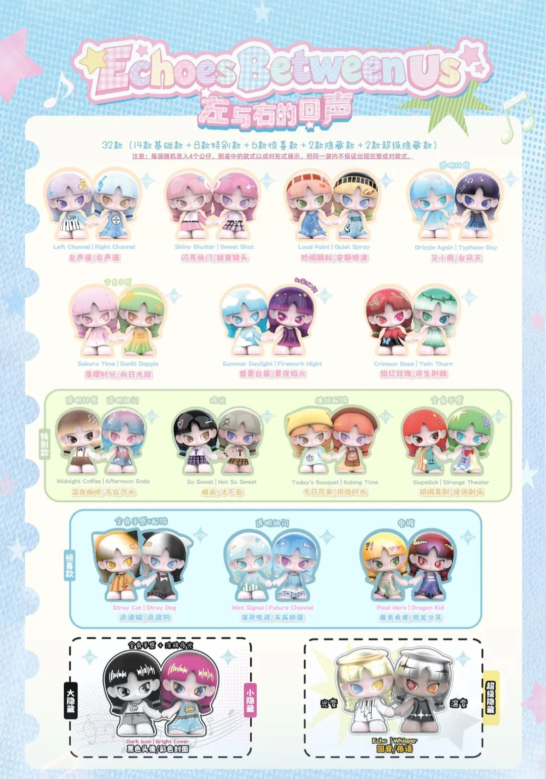 (Pre-Order) Inns Echoes Between Us Minibean Series Blind Box (ship after 9.24)