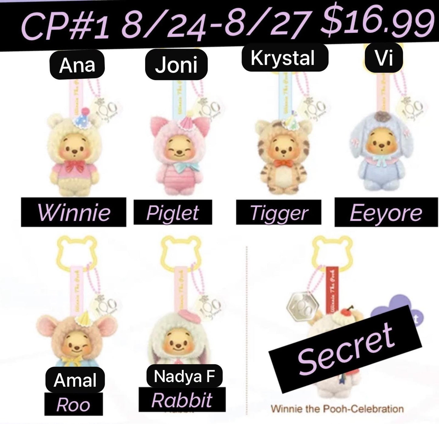 (Pre-Order) Winnie the Pooh Friends MINI Collection