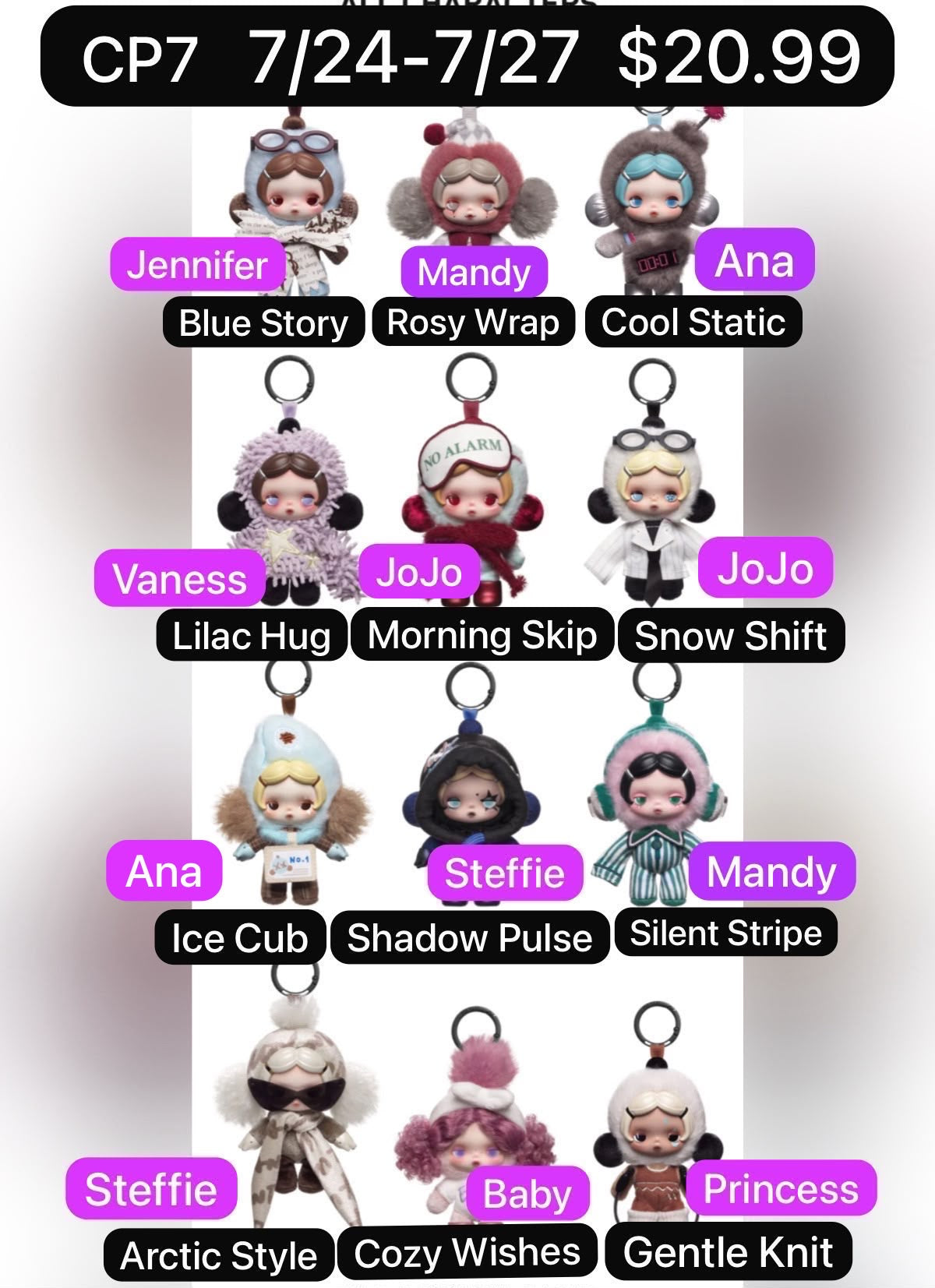 θ Skullpanda Off Mode Series Plush Pendant