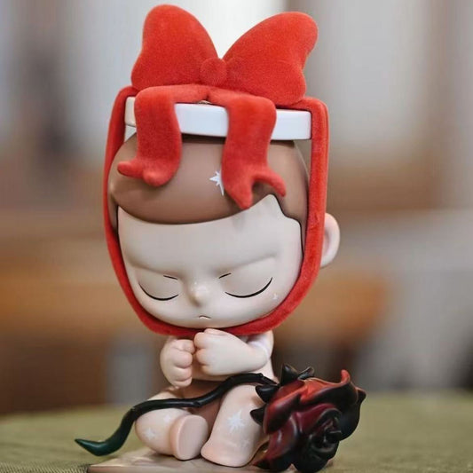 KUBO Velvet Bow Red Rose Collectible Statue