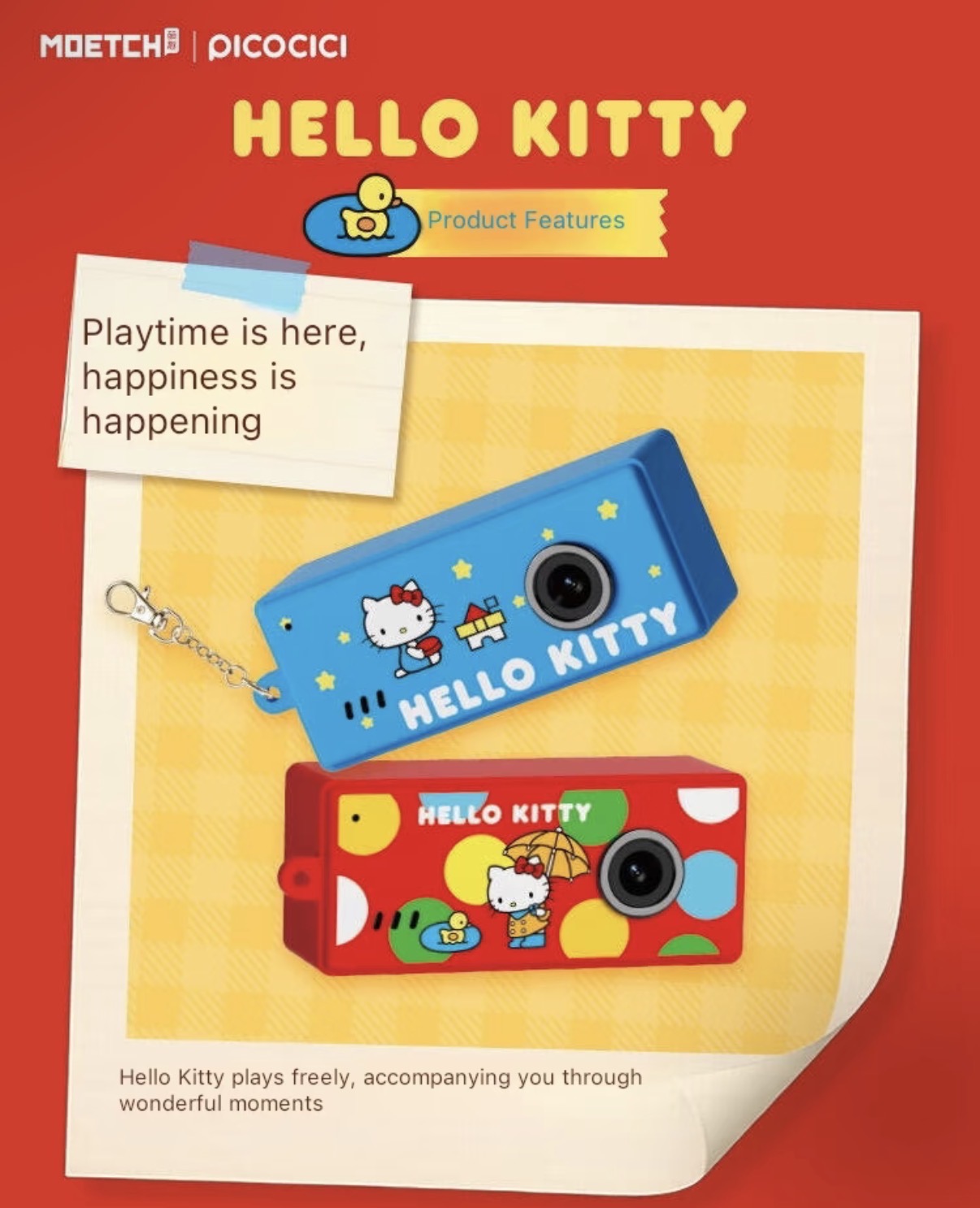 (Pre-Order) Hello Kitty "Playtime" Mini Camera