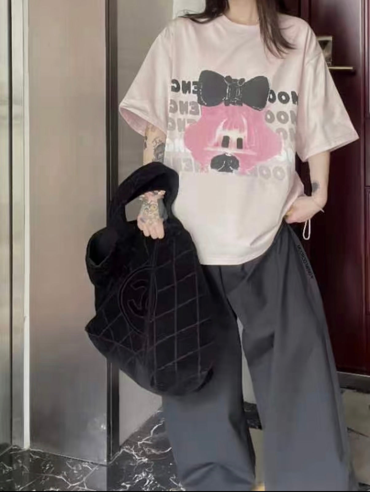 (Pre-Order) Jiang Jiang "Night Walker" Heavyweight Pure Cotton Original T-Shirt