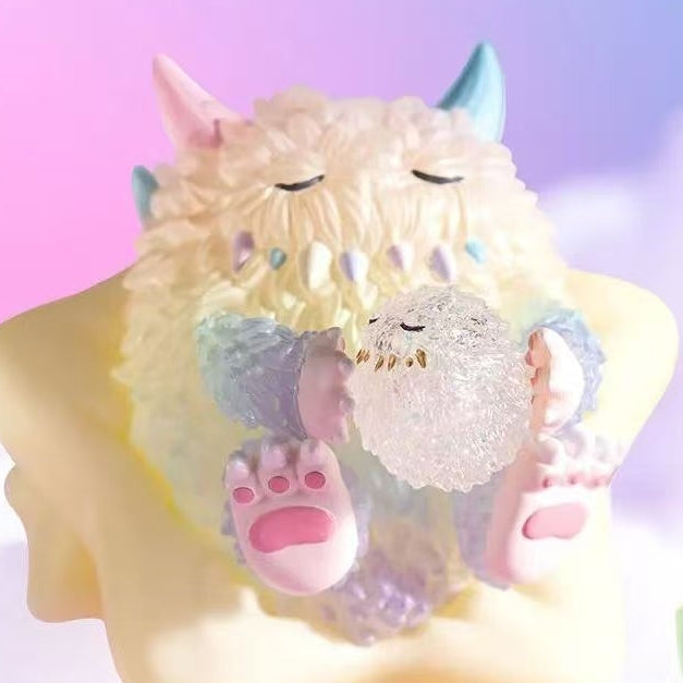 PPMT x INSTINCTOY Monster Fluffy Joyful Life Series Flames Figure (opened bag opened box)