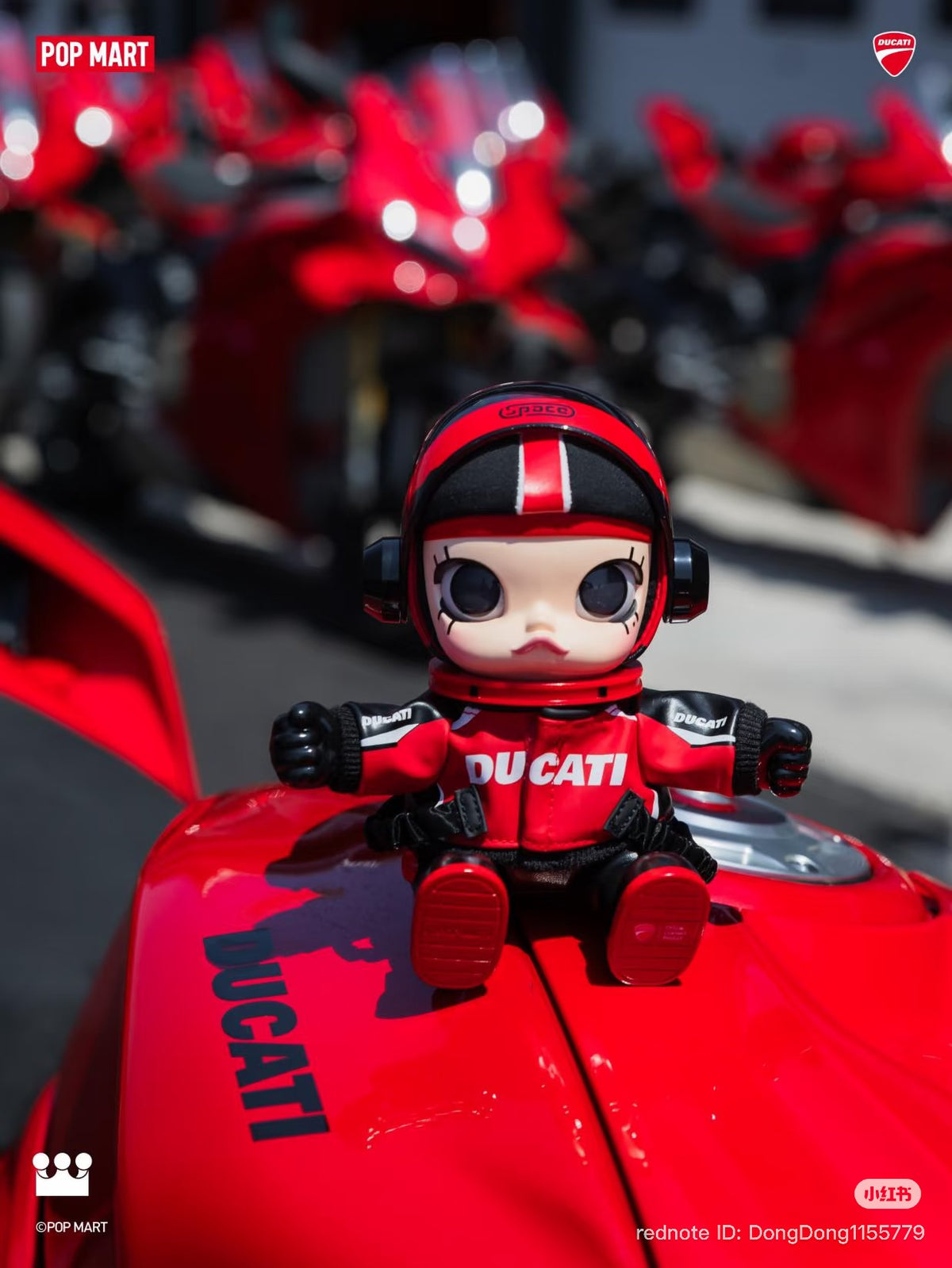 (Pre-Order) Mega Space Molly X Ducati Plush Pendant Hanging Card