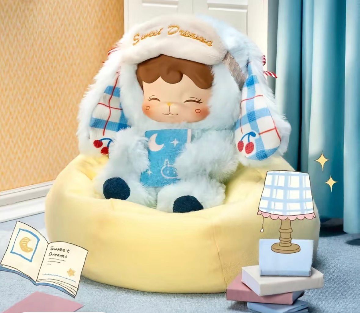 (Pre Order) Rolife Cream Cookii Niki Friends Cute BedTime Friend plush