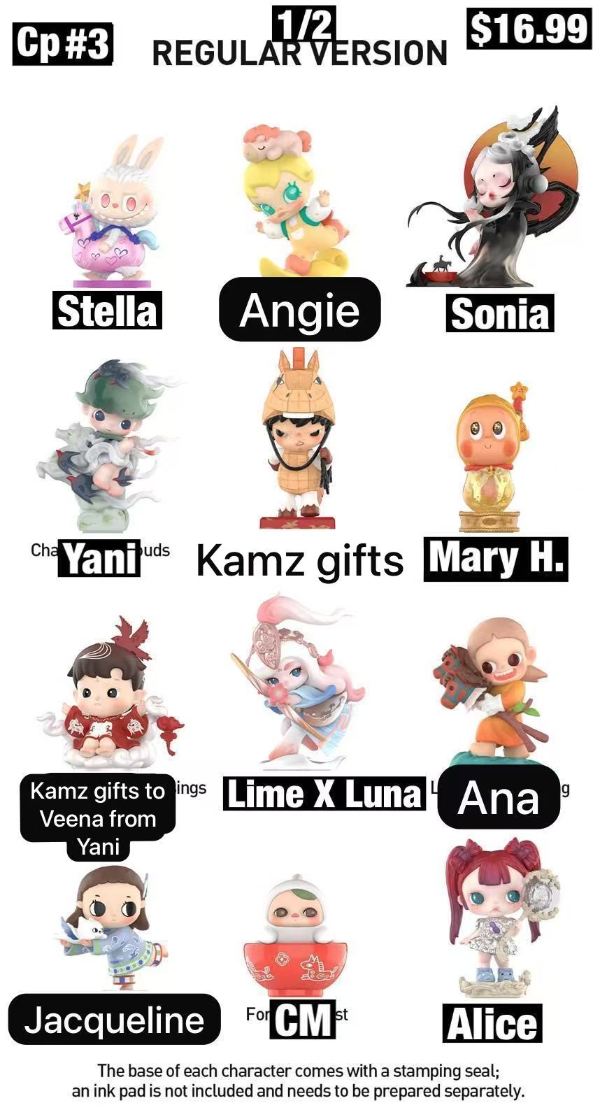 The Golden Gallop Series Figures(color random for blind boxes)