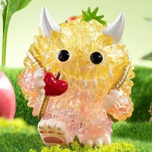 PPMT x INSTINCTOY Monster Fluffy Joyful Life Series Flames Figure (opened bag opened box)