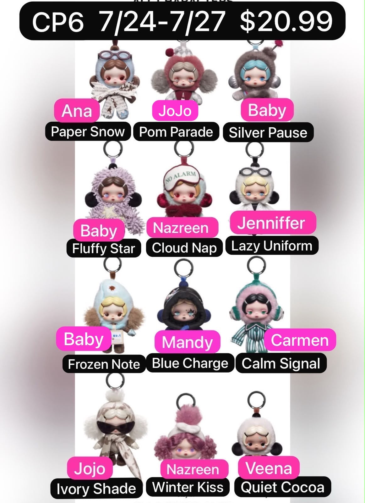 θ Skullpanda Off Mode Series Plush Pendant