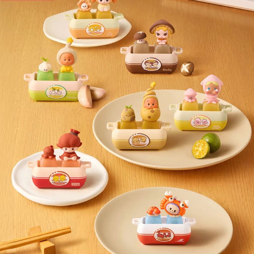 (Pre-Order) Pop Mart · Pop Bean "Happy Hotpot" Series – Stress-Relieving Hotpot Keycap Blind Box