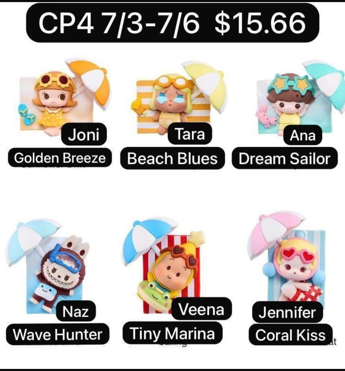 (Pre-Order) Island Vacation Refrigerator Magnet Series Blind Box