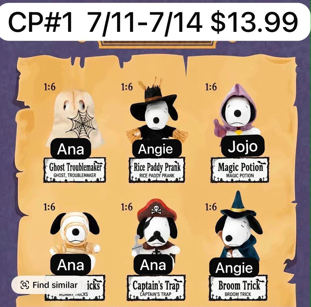 (Pre Order) Snoopy’s Mischief Party