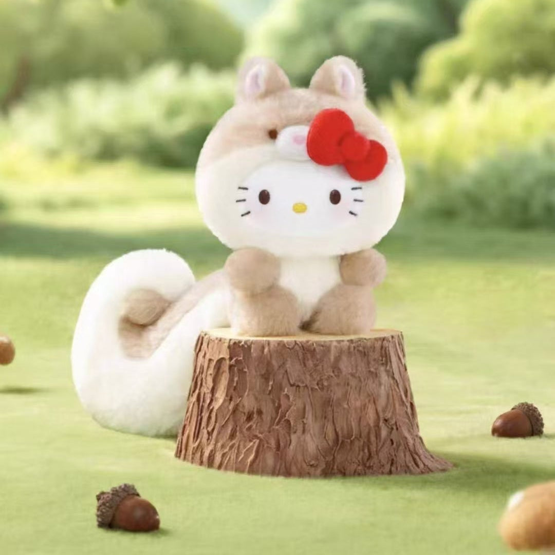 Hello Kitty Forest Animal Plush Keychain Blind Box