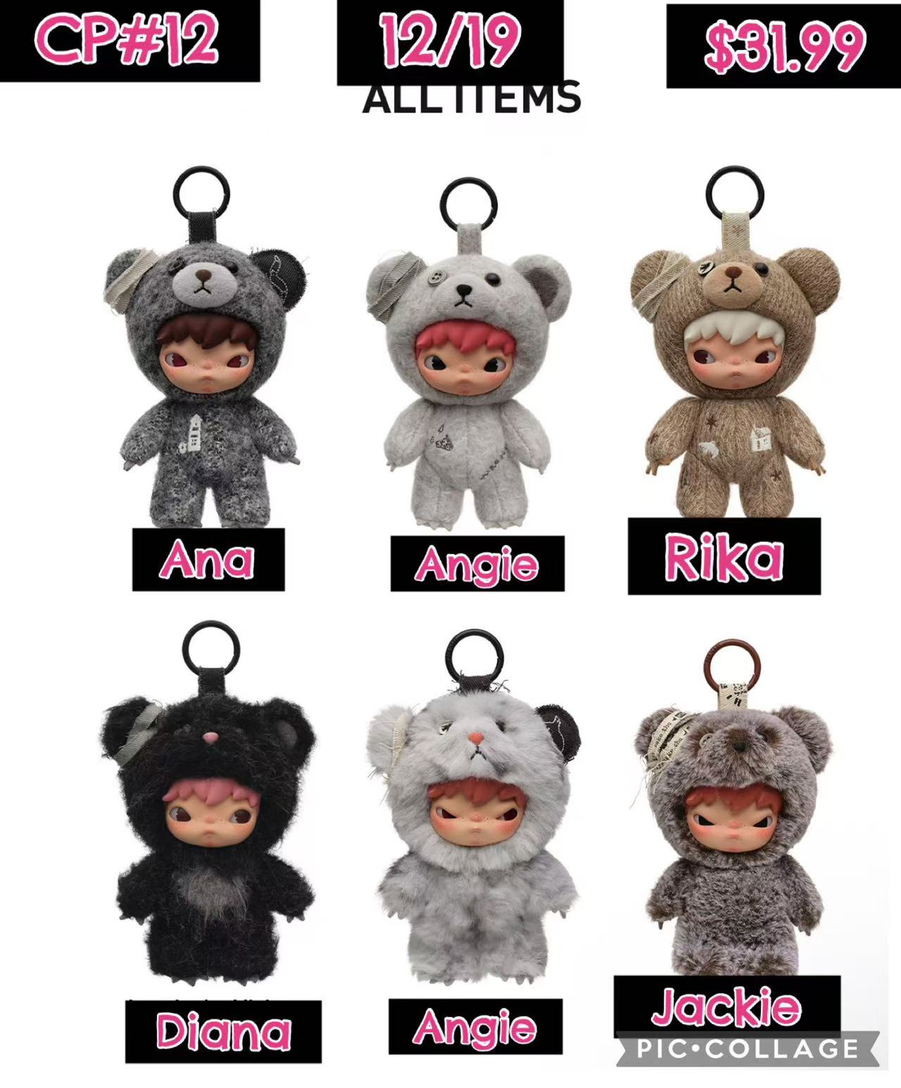 Hirono Road Journal Series-Plush Doll Pendant Blind Box