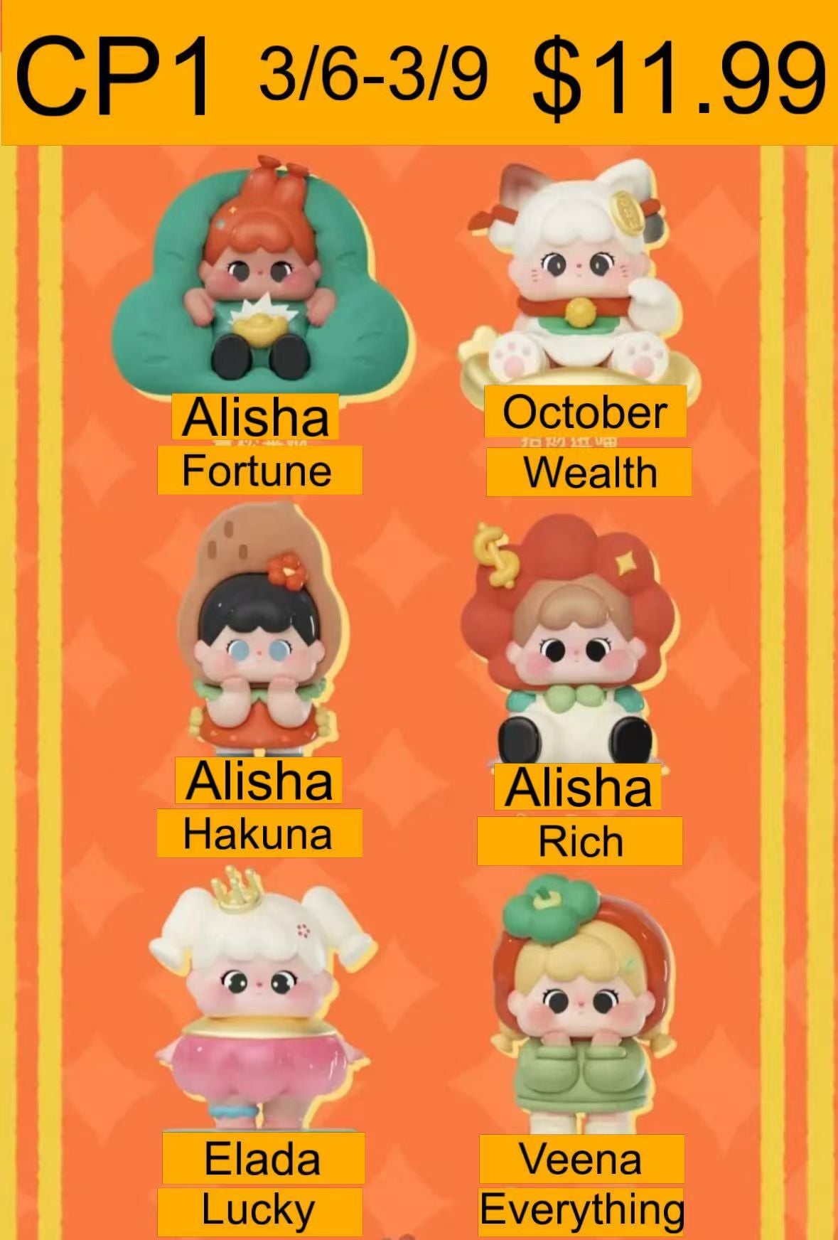 QOQO Lucky Everyday Figure Blind Box