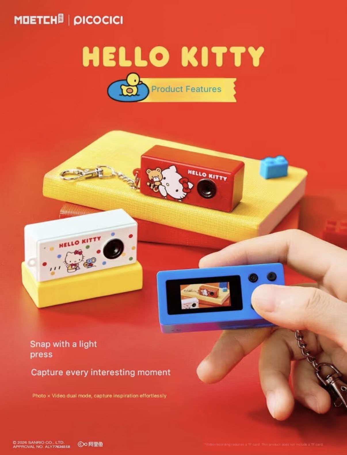 (Pre-Order) Hello Kitty "Playtime" Mini Camera