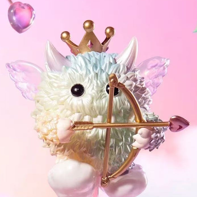 PPMT x INSTINCTOY Monster Fluffy Joyful Life Series Flames Figure (opened bag opened box)