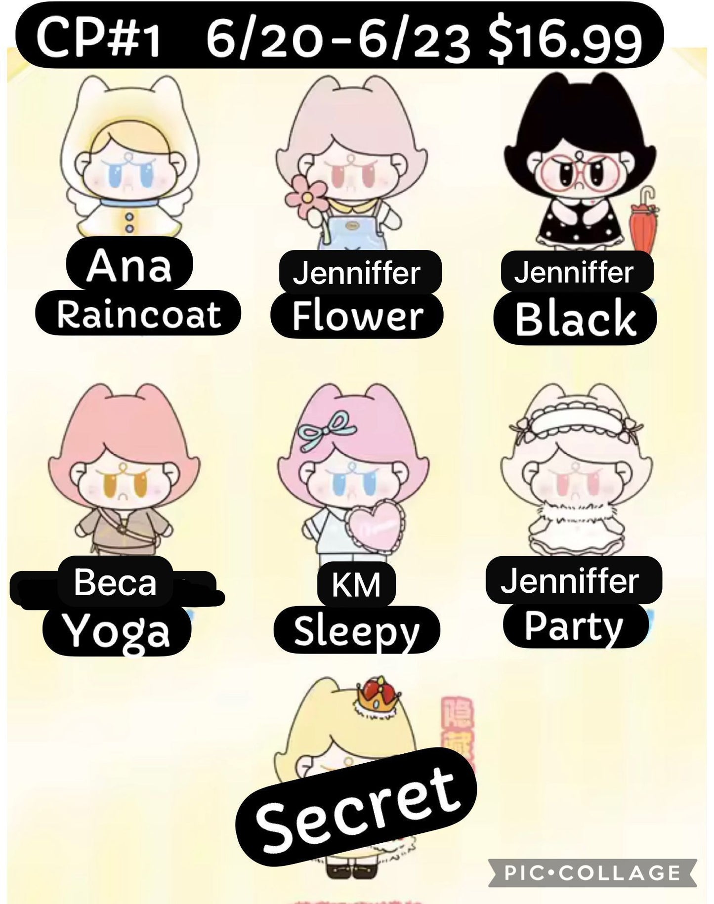 (Pre Order) HUGKIS "A Day with Aimee" Plush Blind Box Sweetly